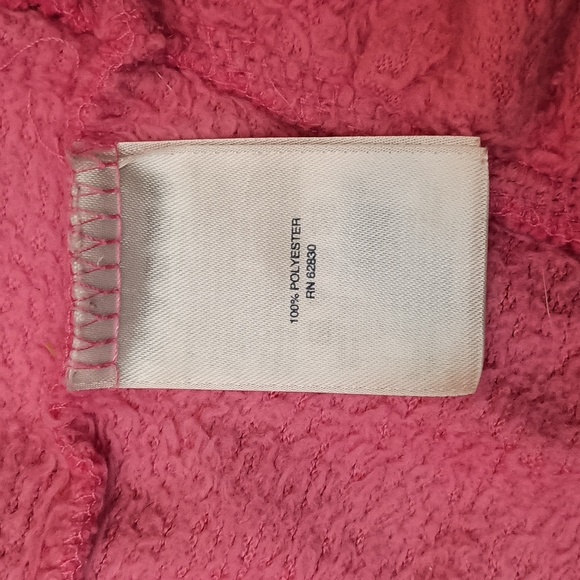 Lands' End Girls Hot Pink Fleece Robe - Picture 4 of 6